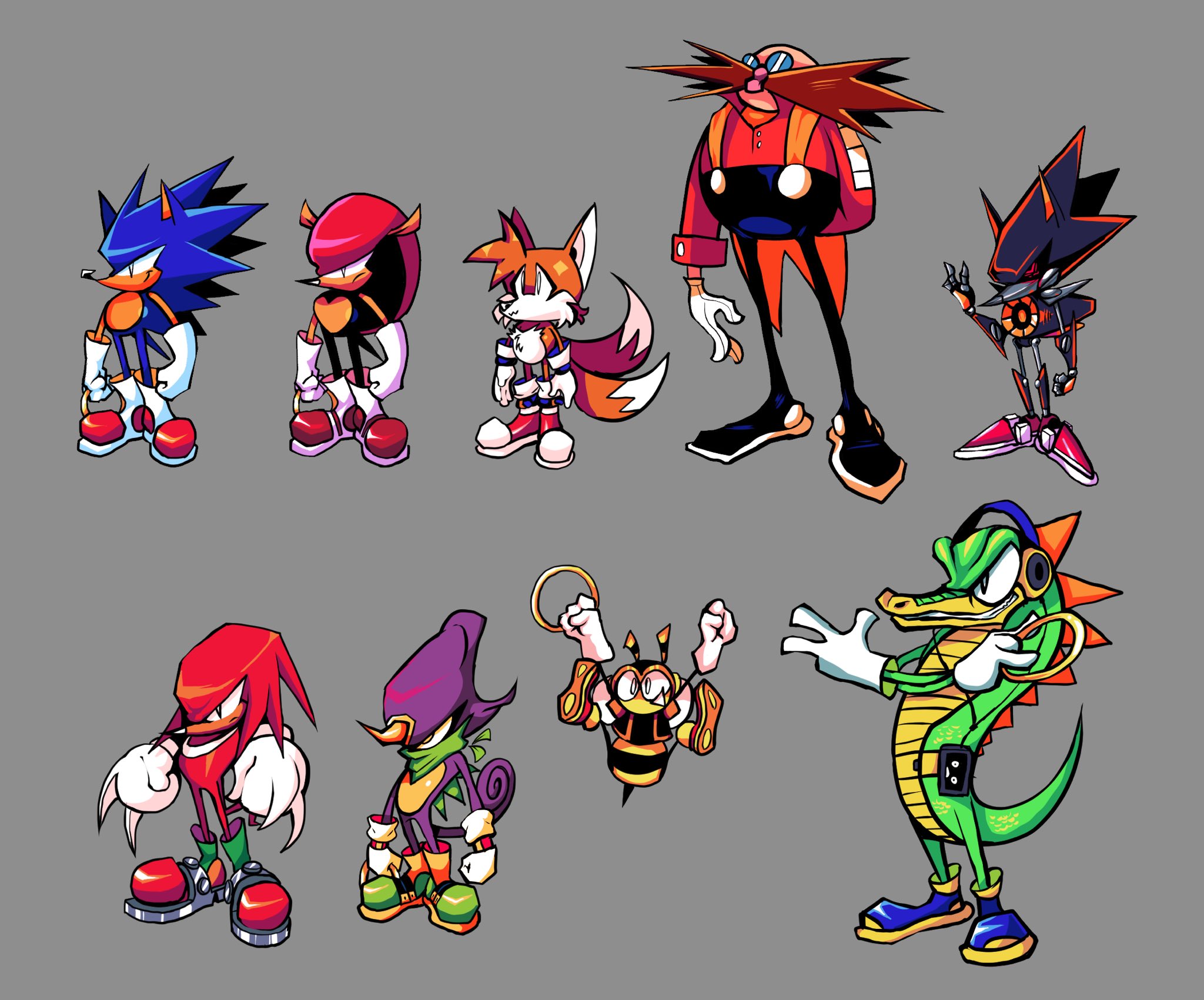 CHAOTIX KAI - A NEW ERA on X: all character redesigns for