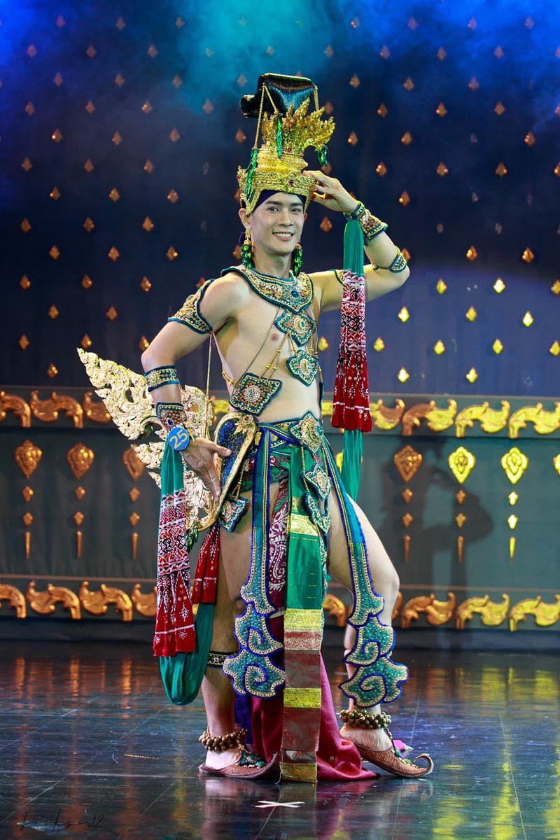 OatMaykar's tweet photo. รอบชุดประจำชาติ ในทีม นาคปักษิณ โดย #siphancollection #mrgaythailand2023 https://t.co/rXedygKEfD