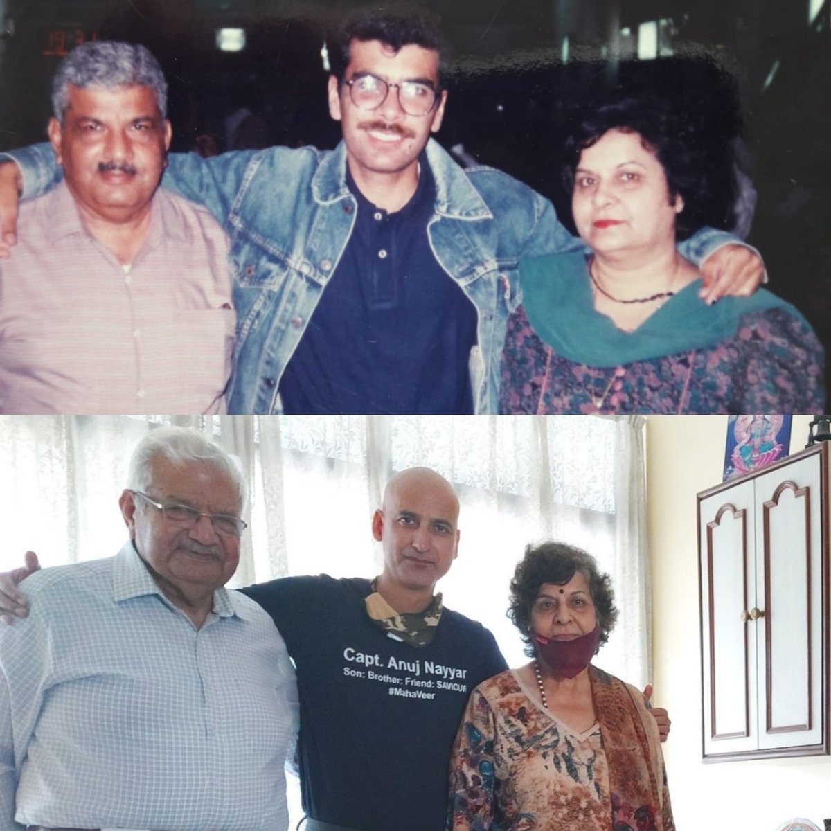 2nd LIEUTENANT RISHI MALHOTRA's last photograph with his parents clicked at Pune airport in May 1994.

When I could seek the blessings of Prem aunty & Ashok uncle.

Homage to 2nd Lieutenant Rishi Malhotra on his 29th #BalidanDiwas today.

#FreedomisnotFree few pay #CostofWar.