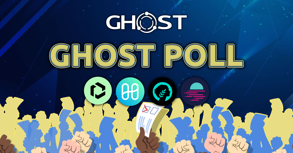 🚨#GHOST needs to know which #MainNet chain to announce NEXT!👻

1️⃣ <a href="/Fuse_network/">Fuse Network</a>
2️⃣ <a href="/harmonyprotocol/">Harmony 💙</a>
3️⃣ <a href="/MetisDAO/">Metis</a>
4️⃣ <a href="/MoonbeamNetwork/">Moonbeam</a>

1 chain will be selected!🏆

Decision will be based on a combined vote across Twitter &amp; Telegram🧵👇

#ghostNFT #ghostAirdrop #JML #Launch