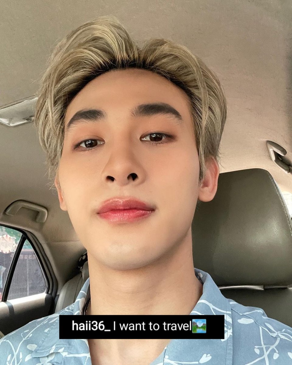 HaiiPhOfficial's tweet photo. @haii36_ Update
//200523//
Caption Translation: I want to travel..
-Me too 🤣😅
Manifesting my travel therapy soon 🫠🫶🫠
#haii #haiiloveyou #haiilife #haiisarunsathorn #chainsofheart #chainsofhearttheseries #blseriesthai #blseriesthailand
#thailandblseries https://t.co/lw3Jdx5CRg