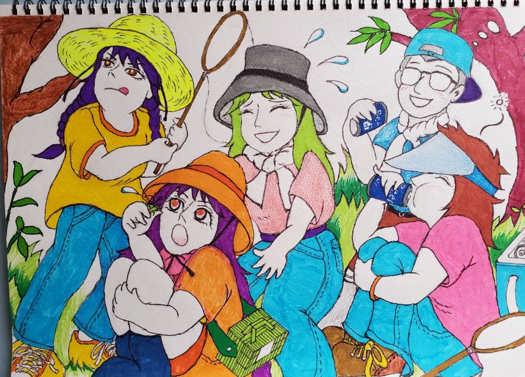 Musichideshi's tweet photo. 今朝🥱父から新しいイラストが届いたので、シェアします🩷🩷。
相変わらず、父の発想がスゴすぎるww
 #イラスト練習 
 #イラスト 
 #イラスト好きな人と繋がりたい https://t.co/fMLXcpDby5