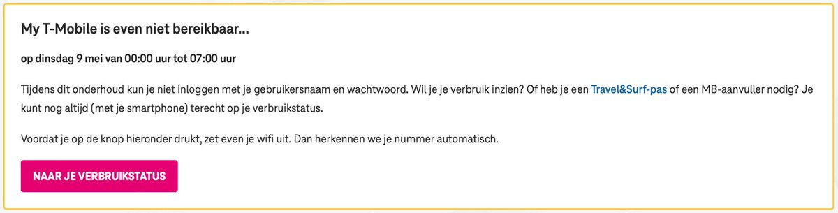 sander975's tweet photo. Ach, @tmobile_webcare... en dat op zaterdagochtend 20 mei, 05:10 uur 🤦🏽‍♂️ https://t.co/jwa9pBT8FS