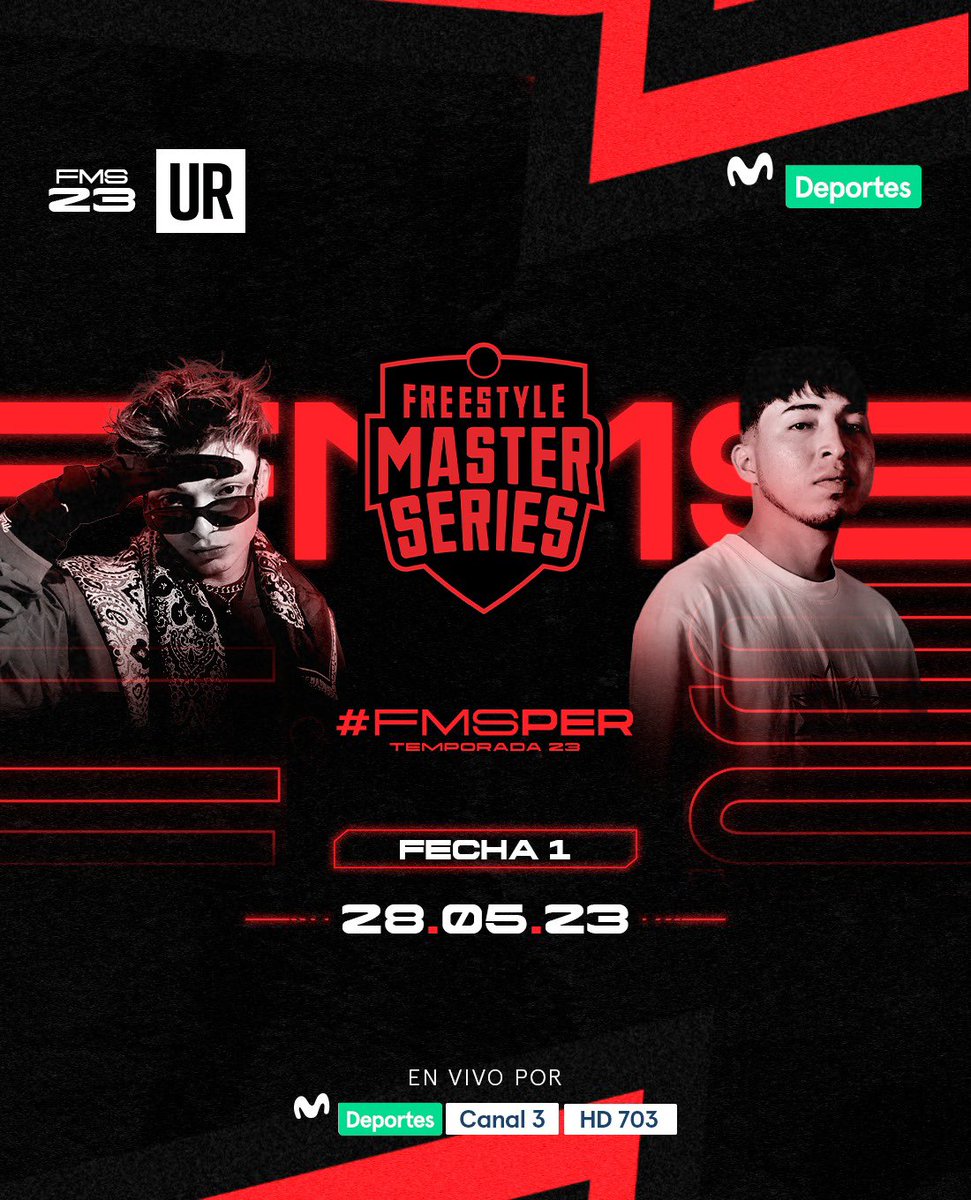 Alianza histórica para el HIP HOP: #FMSPerú llega a la televisión peruana por primera vez. <a href="/MovistarDeporPe/">Movistar Deportes</a> llevará la transmisión de la fecha 1 el próximo domingo 28 de mayo. También por el canal de YouTube de Urban a Roosters 🇵🇪🤝 <a href="/davidalvacu/">David Alva C.</a> <a href="/elguilledice/">Guille Castañeda</a>