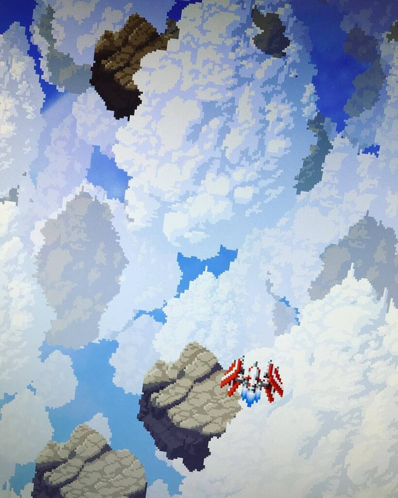 Another peaceful sky.
.
What a great time - there seem to be so many shmup projects popping up at the moment. This is a new early build of #secondlegacy by Christophe Blondel (<a href="/CarboHydroM/">Christophe Blondel</a> on Twitter).
I’ll put some action shots in when I have a chance b… instagr.am/p/Cscsnb0xwyR/