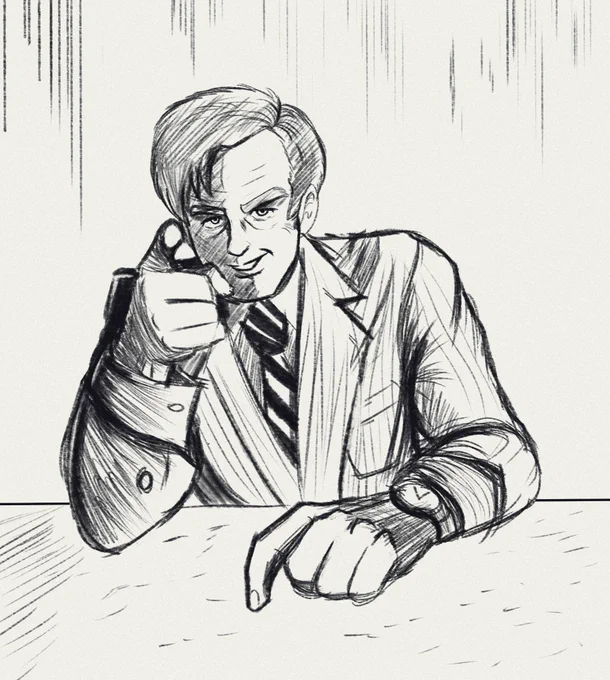 Saul Goodman Sketch
For: @/Oblack_4 