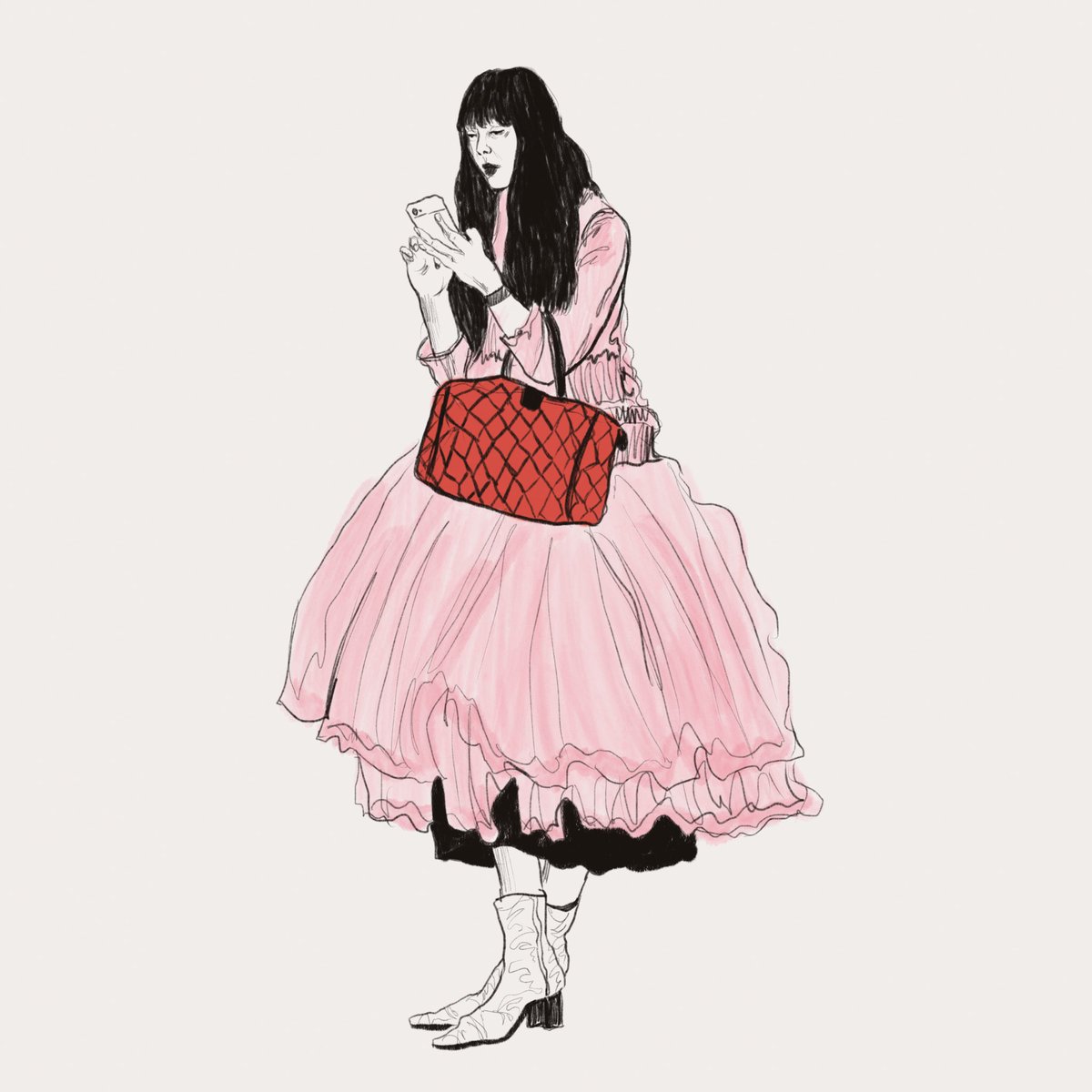 yablonskaya_aa's tweet photo. Pink all the way. Growing up I truly hated pink as a color and now it’s my absolute favorite (I don’t think I have enough pink clothes, time to change it I think🌷). Spring is truly is a magical time. 
#illustration #illustrationart #fashionart #digitalart #lookingforwork https://t.co/OV10EYAeYt