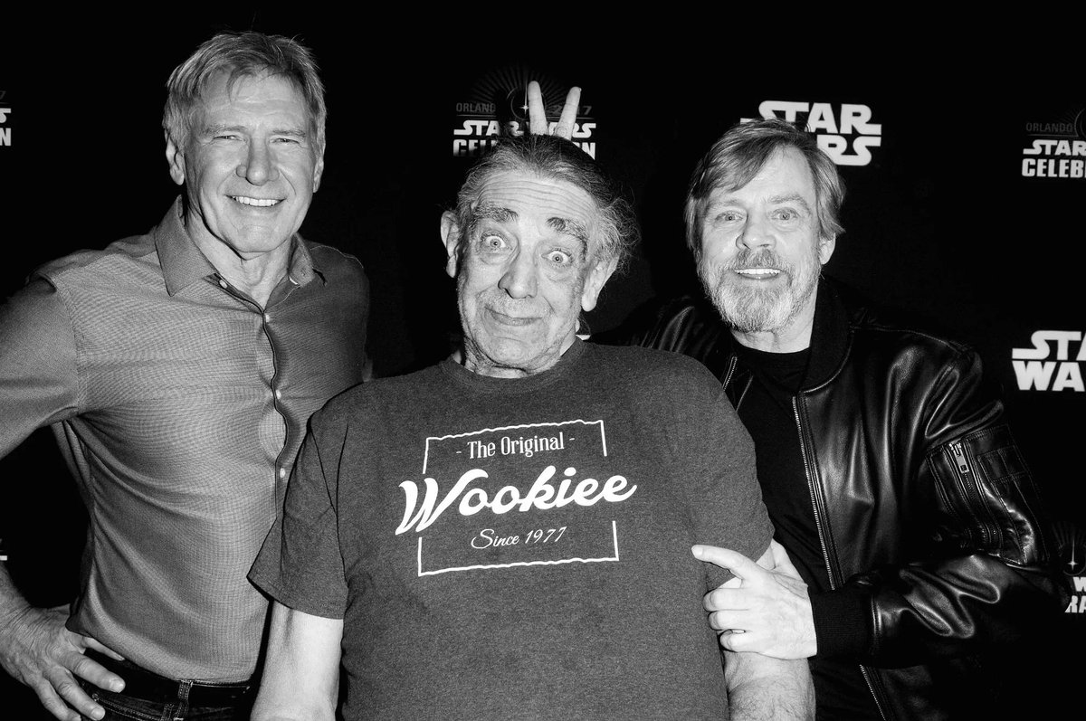 RT @sw_holocron: Love this picture of Harrison Ford, Peter Mayhew, and @MarkHamill https://t.co/kvXvDLbHiI