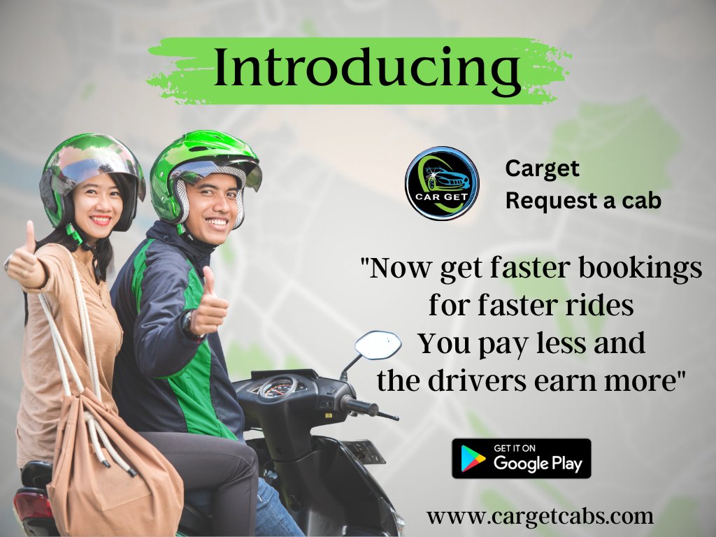 cargetcabs's tweet photo. ✨💫 From now on there is only one solution for your district commuting problem... that is Carget 🚖

🤞Carget is by your side to build a beautiful future 🚖

#cabservices #cargetcab #cargettaxi https://t.co/blVqHFnHY5