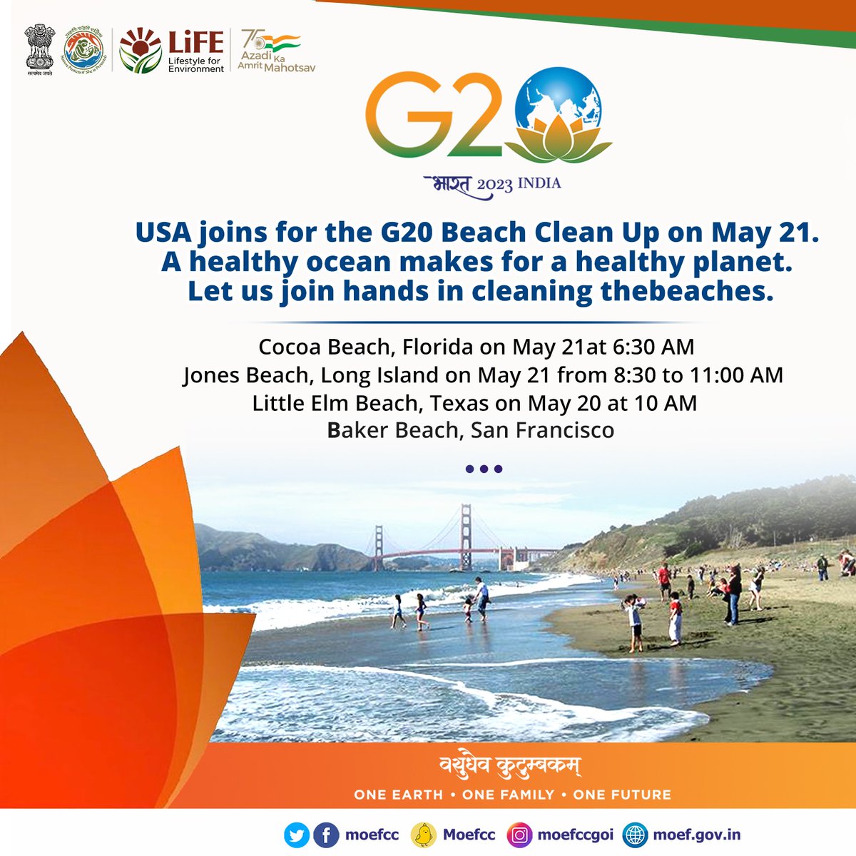 #G20BeachCleanUp #G20ForOceans #G20Nation #G20 #SustainableLifestyle

@g20org
@CGI_Atlanta 
@cgihou 
@IndiainNewYork 
@CGISFO