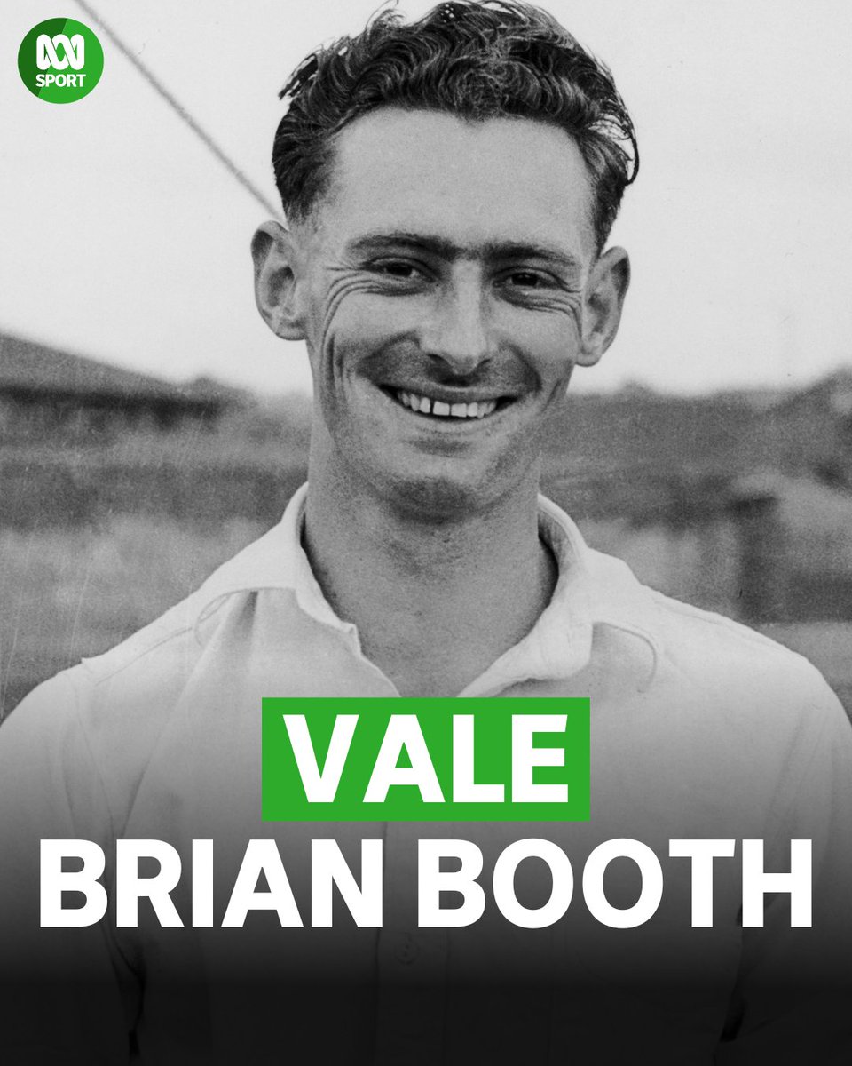 abcsport's tweet photo. Former Australian and NSW cricket captain Brian Booth has died at the age of 89.

Booth played 29 Tests for Australia between 1961 and 1966, including twice as captain. He scored 1773 runs, including five centuries, at an average of 42.21. https://t.co/cbKMWBsKhQ