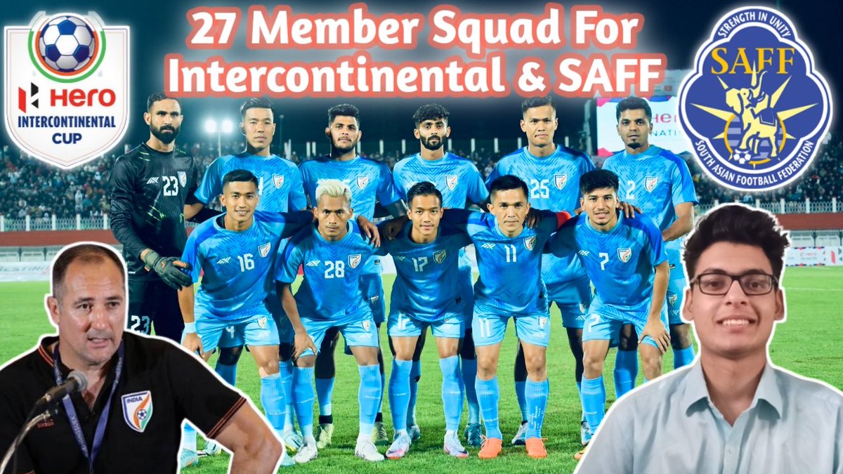 Indian Football 27 Member Squad Announced For SAFF Championship & Intercontinental Cup by Igor Stimac | Indian Football

Do watch the video:- youtu.be/RwBsitJfjdE

#indianfootball #27membersquad #Indianfootballteam #SAFFChampionship #intercontinentalcup #Igorstimac #Stimac