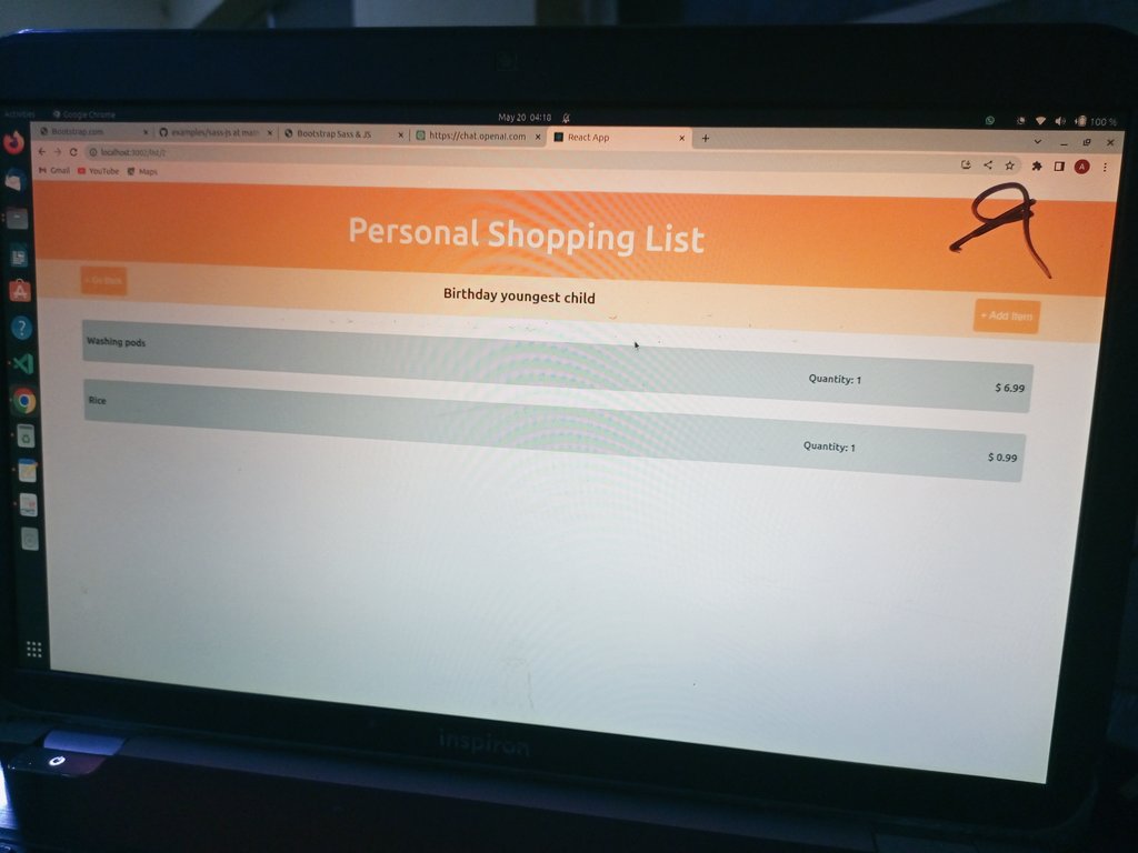 oniactKreatif's tweet image. Worked on a simple shopping List using context in React for data transmission. #reactDev #codepoint