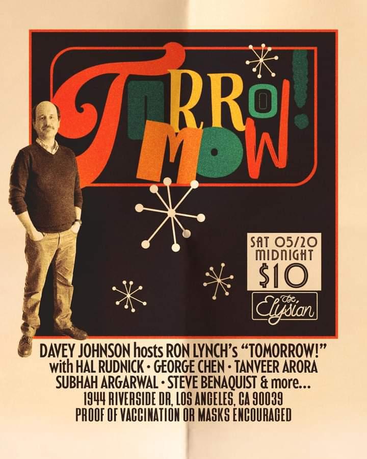 halrudnick's tweet photo. Looking forward to doing something fun and weird in Tomorrow Show Sat 5/20 midnight at The Elysian. Tix here https://t.co/tTtkFGzAEd https://t.co/Gq8ijhBB1z