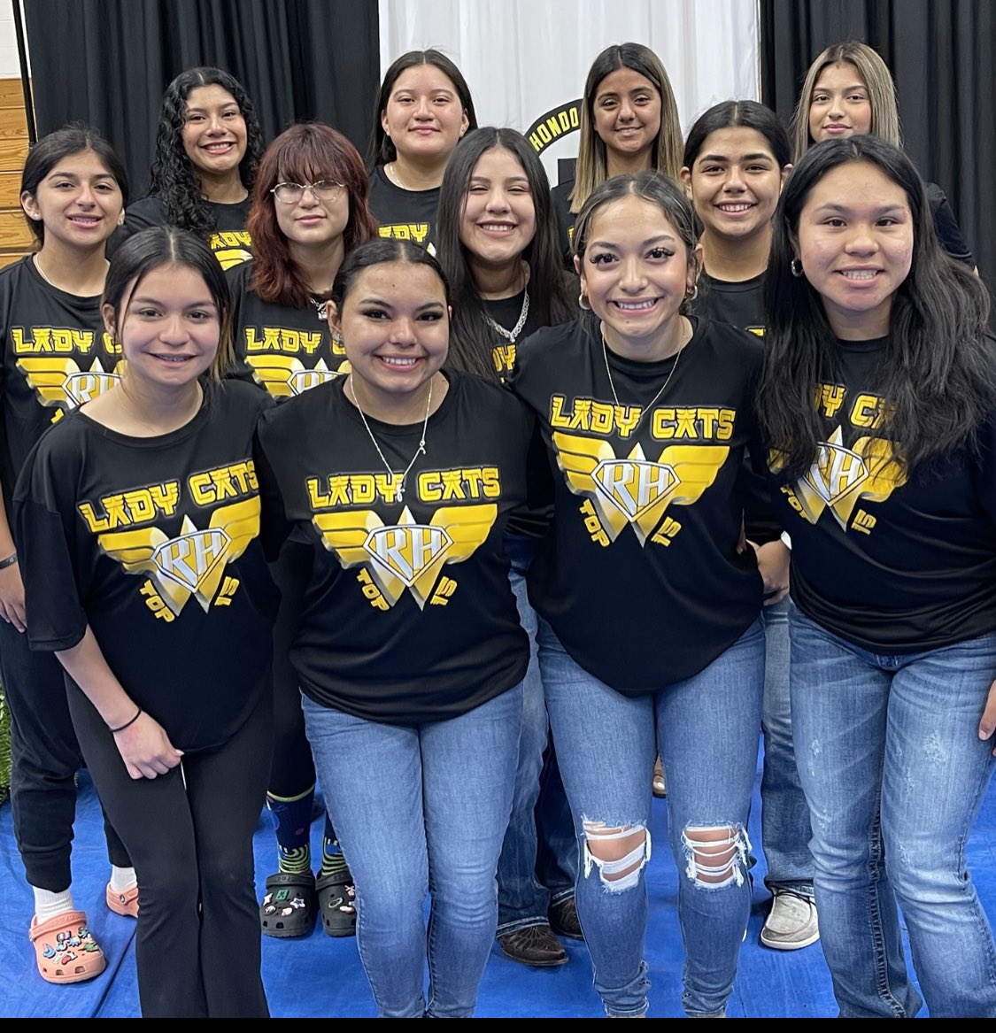 RHBobcatPower's tweet photo. Lady Cats Top 15.  These girls are the 15 strongest girls in the athletic program.  Many of the girls improved greatly throughout the testing period. Congratulations to all the girls. (Not shown Emily Martinez, Lilly Salinas, and Amber Gonzales) https://t.co/xYjplfaFBe