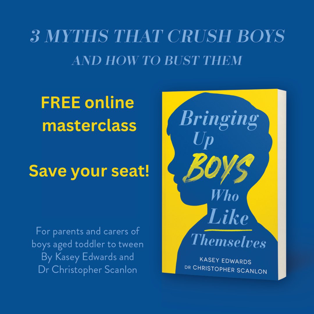 Come along to our FREE online masterclass to discover the latest research and expert advice on bringing up boys.

Save your seat now!

boyswholikethemselves.com/myths

#raisingboys #confidentkids #boymum #boymom 
#boymama