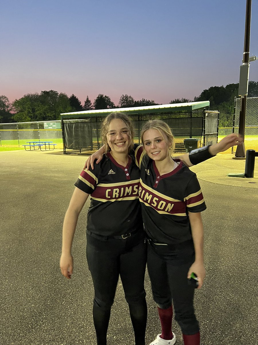 andyganoe's tweet photo. Brianna did it again with a homer to center.  #feartheleaf #crimson #softball #maplegrove https://t.co/k7HMBdO455