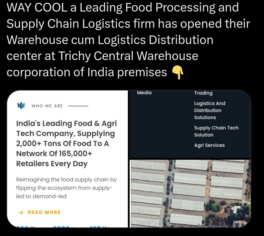 CauveryZone's tweet image. Central Tamil Nadu, Tiruchirappalli is getting stronger for distribution hub and warehousing. #WAYCOOL @KN_NEHRU @Anbil_Mahesh @MRKPanneer @TRBRajaa