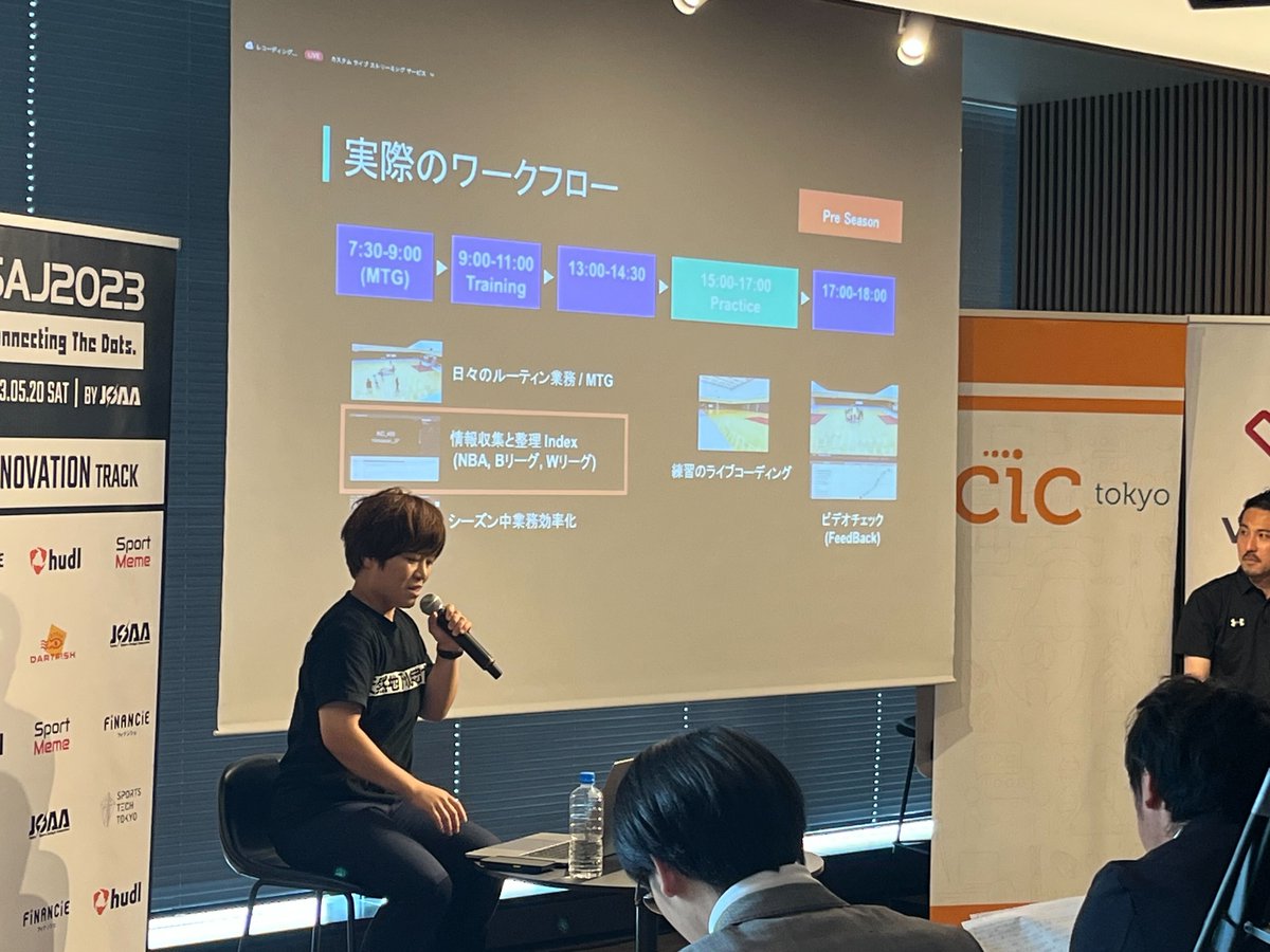JSAAorg's tweet photo. #INNOVATIONTRACK では、「テクノロジーで進化する、アナリストの役割とワークフローとは」が始まりました🏀✨
👇#SAJ2023 詳細は公式サイトから
https://t.co/cpRz0bBC0D https://t.co/m4iMzR2vfm
