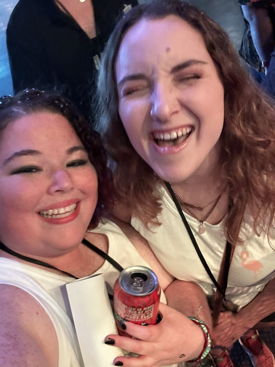 HaleyBrianne92's tweet photo. Fun story time! @RisleyNichole and I met on here 12 years ago due to @AllTimeLow and tonight we got to see them in concert and had soundcheck. Plus we finally met yesterday! So worth the drive from Florida (for me) and Pennsylvania (for her). https://t.co/m3fMeNsnR5