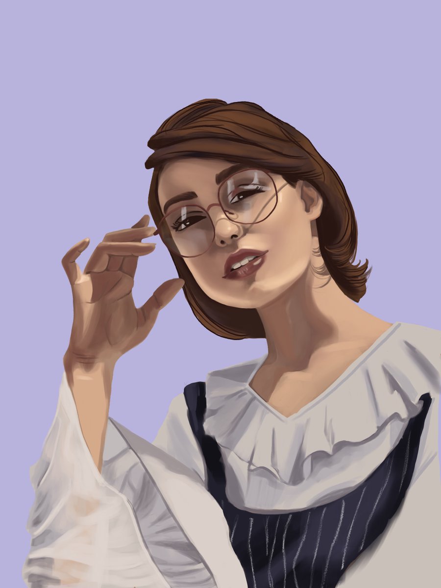 robintuition's tweet photo. I missed a few days of #oneweekportrait but here is the final painting! Thanks @PaintableCC Glad to be #drawing again ๐ https://t.co/asWiCVUzm7