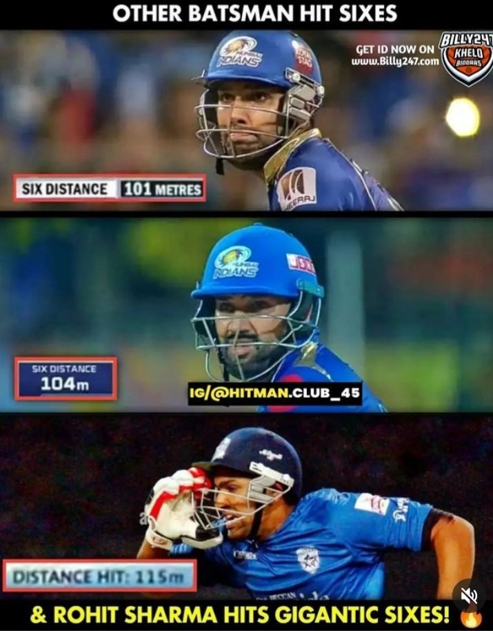 Cleanest Six hitter in the Game of Cricket!!🔥

No one on the Earth can Hit Sixes like ROHIT SHARMA!!🐐🔥