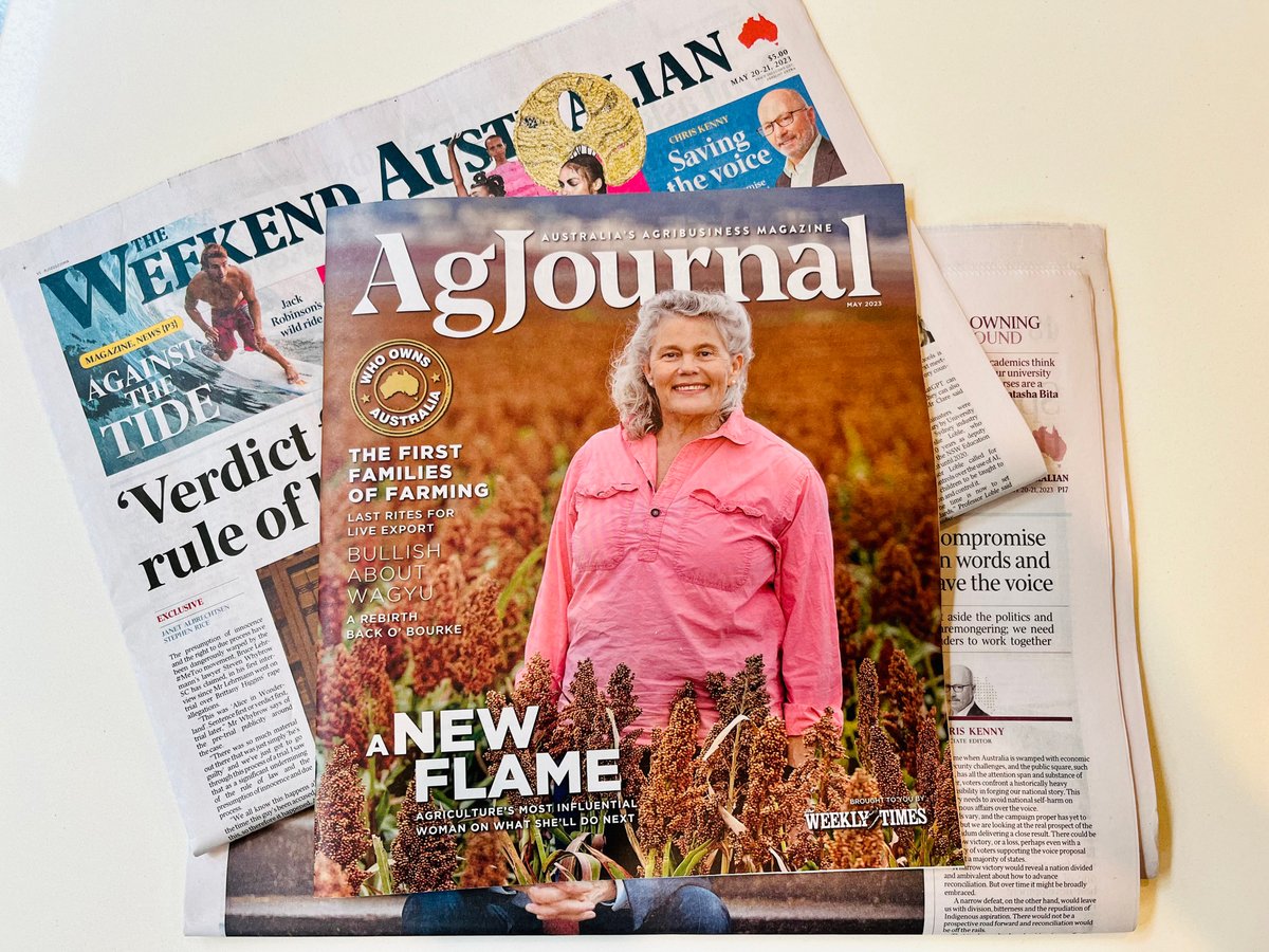 Grab a copy of the Weekend @australian this weekend for a great profile on our President @afsnsw in the Ag Journal liftout. Thanks @BushReporter for taking the time to share Fiona’s story 🙏 #agchatoz #ausag @WeeklyTimesNews