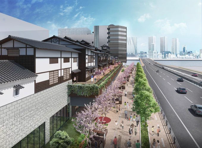 2024年2月にオープン予定！ 温泉＆江戸の街並みが楽しめる豊洲市場に隣接の新施設