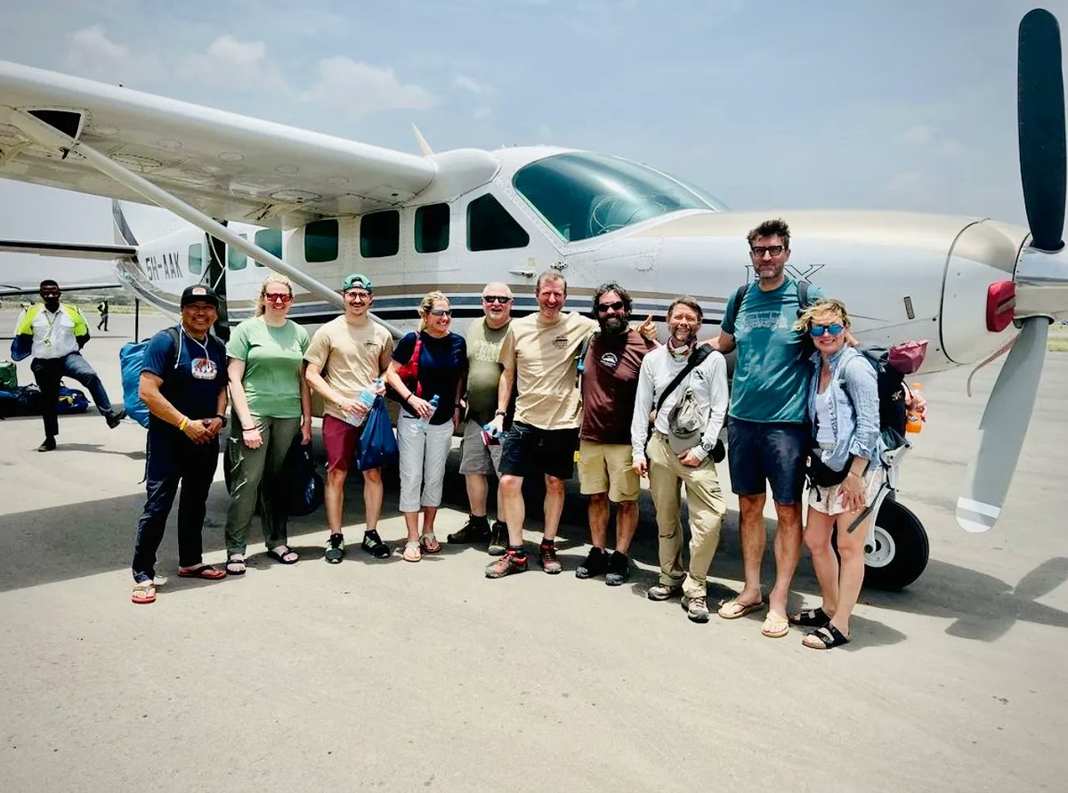 Smiles and excitement fill the air as our group of adventurous travelers gets ready to embark on a remarkable journey to the mesmerizing Serengeti! 🐘🦒🦓🦛🐆

With Auric Air, every moment is a memory waiting to be made.

#FlyingSafaris #Tanzania #Serengeti #Safari #BushFlights