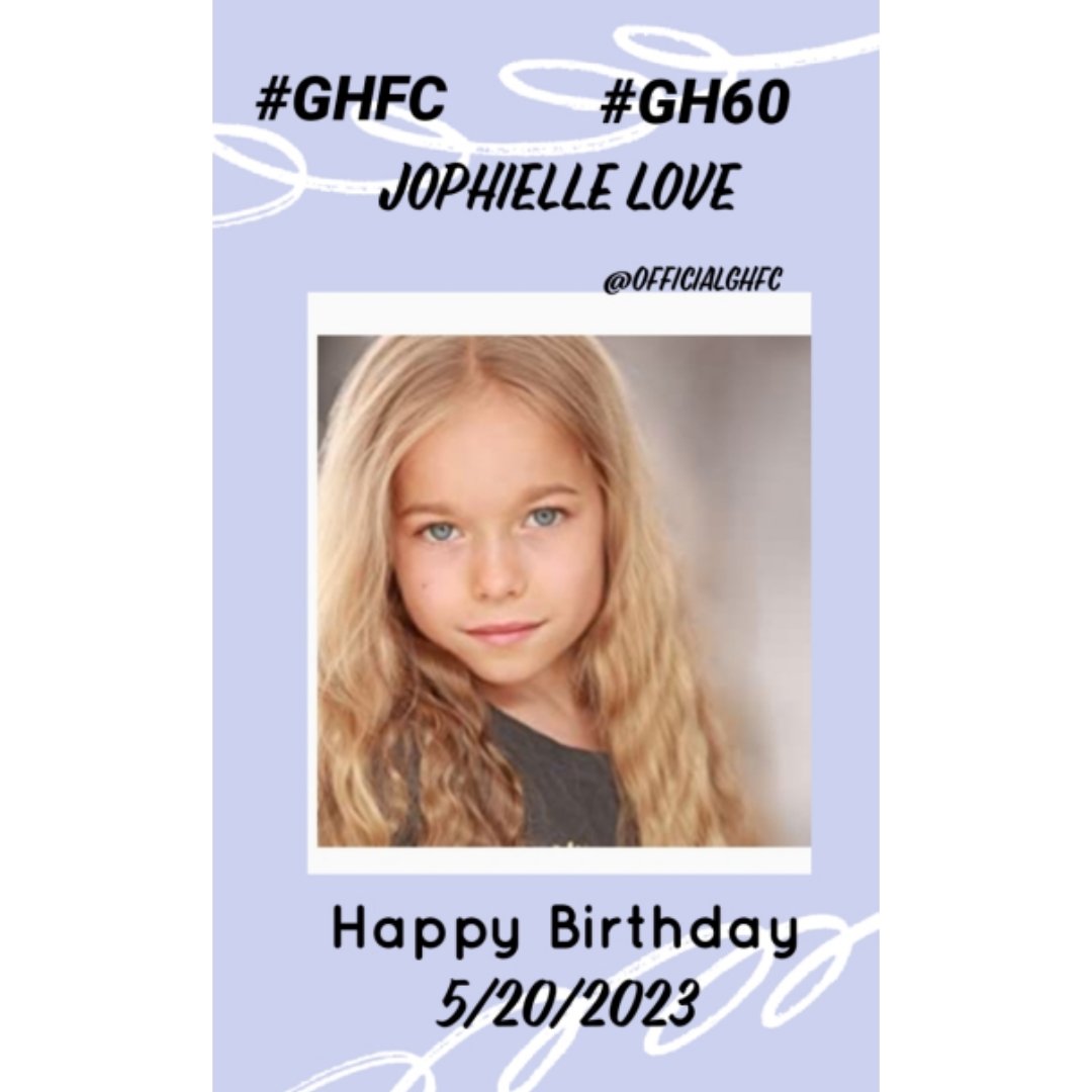 OfficialGHFC's tweet photo. Please join the @officialghfc in wishing @JophielleLove A Very Happy Birthday!
#violetfinn
#birthdaygirl #celebration #birthdaycake #specialday #birthdaywishes #generalhospital #officialghfc #teamghfc #ghfc #soapopera #ghbaby #prospectstudios #generalhospitalcast #gh60
Please Rt https://t.co/3Sbk9Yxedb