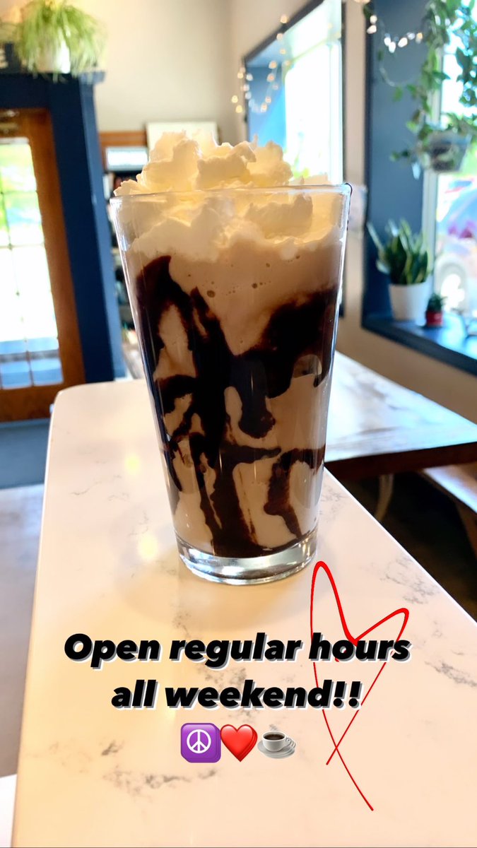 Open regular hours all weekend 😘