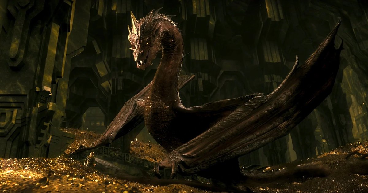 WalkinDude78's tweet photo. Name a villain in a movie you shouldn't like but you do

Was not a big fan of The Hobbit films, but I think Benedict Cumberbatch crushed it as Smaug. 🔥 https://t.co/CBI8XhyzPd