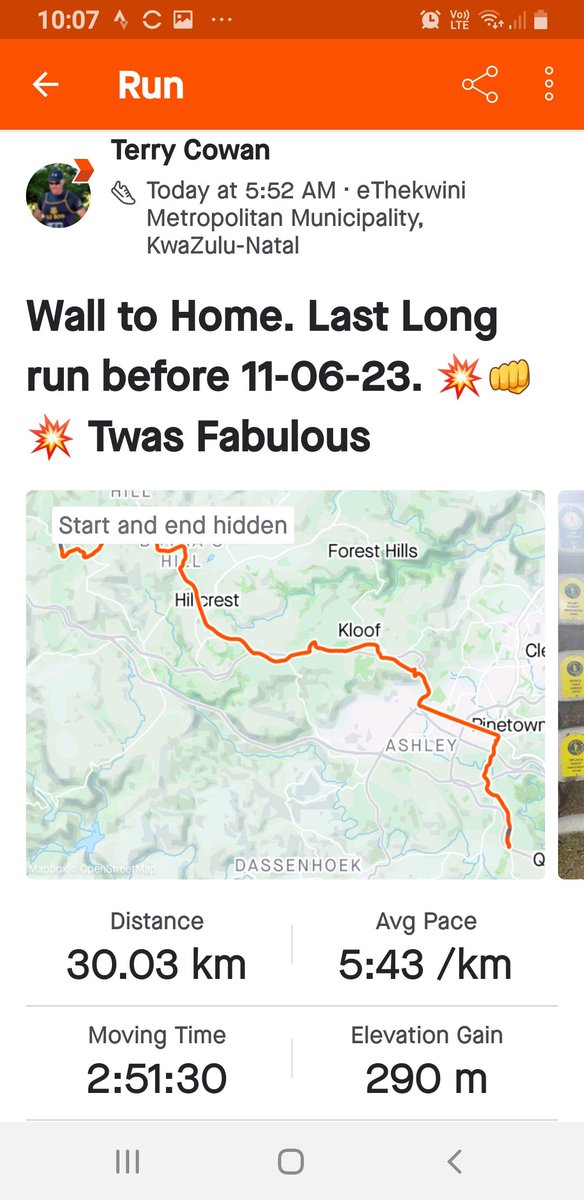 Last Long Run before Comrades.... feeling a little more comfortable with the "less mileage model" on this antique old body... 😂😂😂.... mature heads are key.......