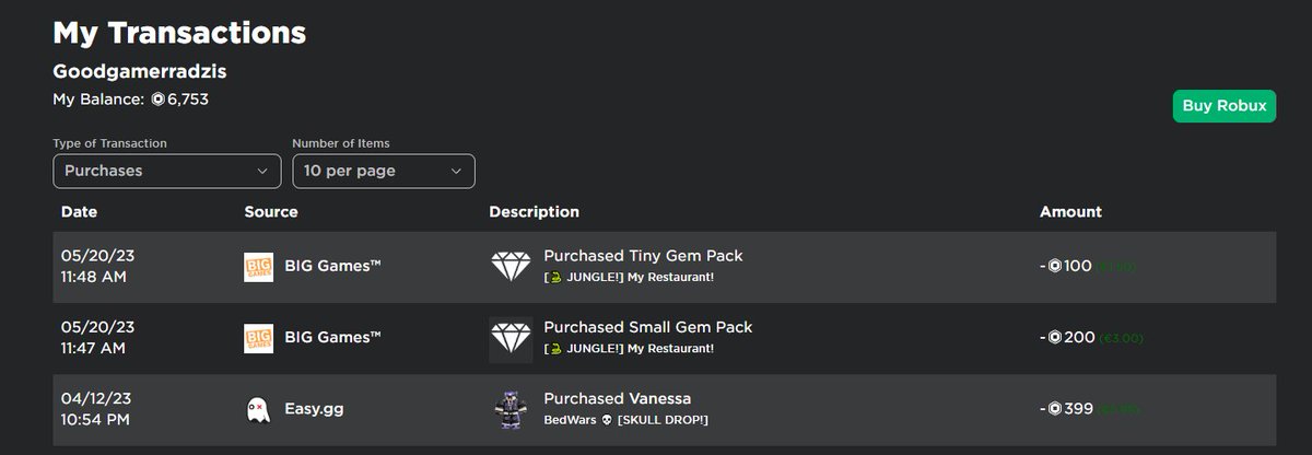 BunsSIeepy's tweet photo. @BuildIntoGames Hey there I just bought 6k gems but didnt get anything then I tried again buying 3k didnt get anything as well but lost 300 robux :( I'll get refunded right ? https://t.co/DU7wMiI0A7