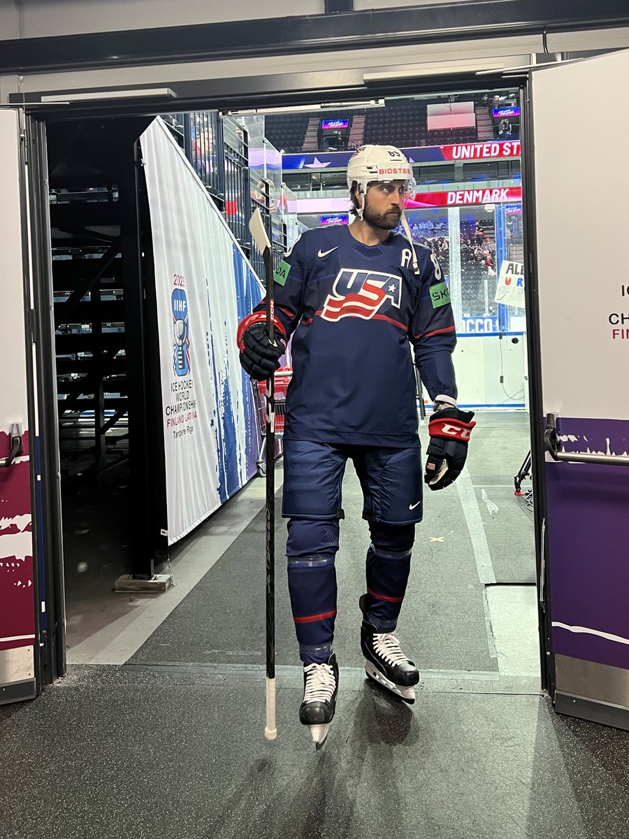 IIHFHockey's tweet photo. Let’s get the day going! #IIHFWorlds #USADEN

@usahockey 🆚 @DKIshockey 
Who are you rooting for?🇩🇰🇺🇸 https://t.co/LjDTUgR2bc