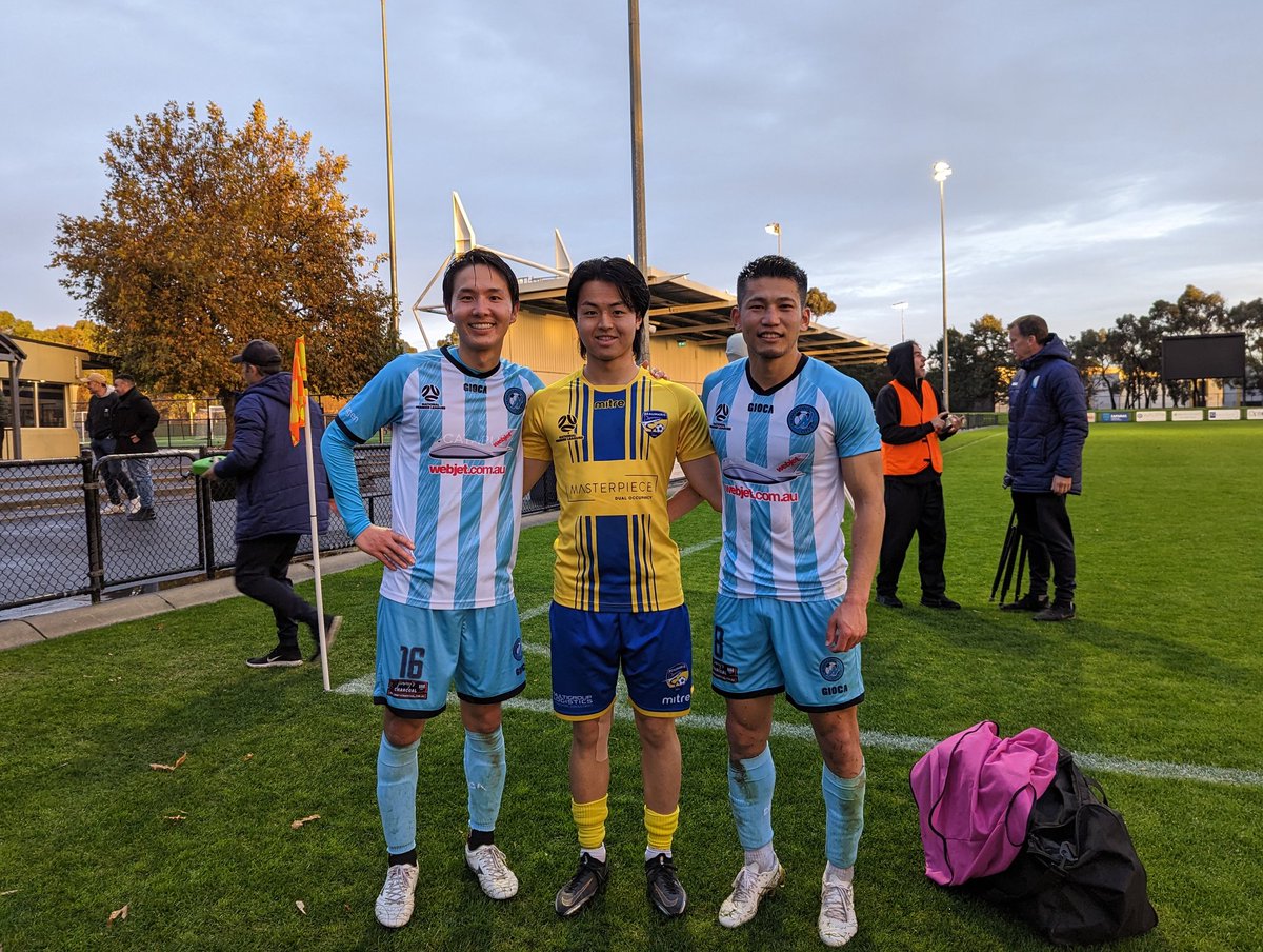 AkinoMel's tweet photo. 試合お疲れ様でした。
＃岡田和貴　＃島崎将来　＃坂東篤　＃NPLV3 https://t.co/YmgBFz4R6v