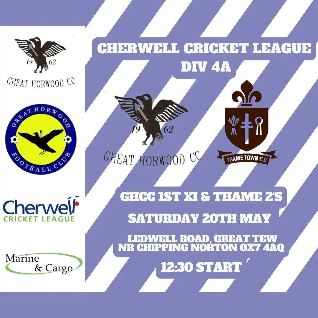 Great_HorwoodCC's tweet photo. @Great_HorwoodCC 's season finally gets underway today with both teams in action.  

Both matches are unfortunately away but fear not as @Daddy10  aka @daddy10 will be opening the Clubhouse from 5:30pm for those who fancy a pint whilst watching @BGT 

#GHCC #hoorrss #cherwell https://t.co/pFI1LPP5cW