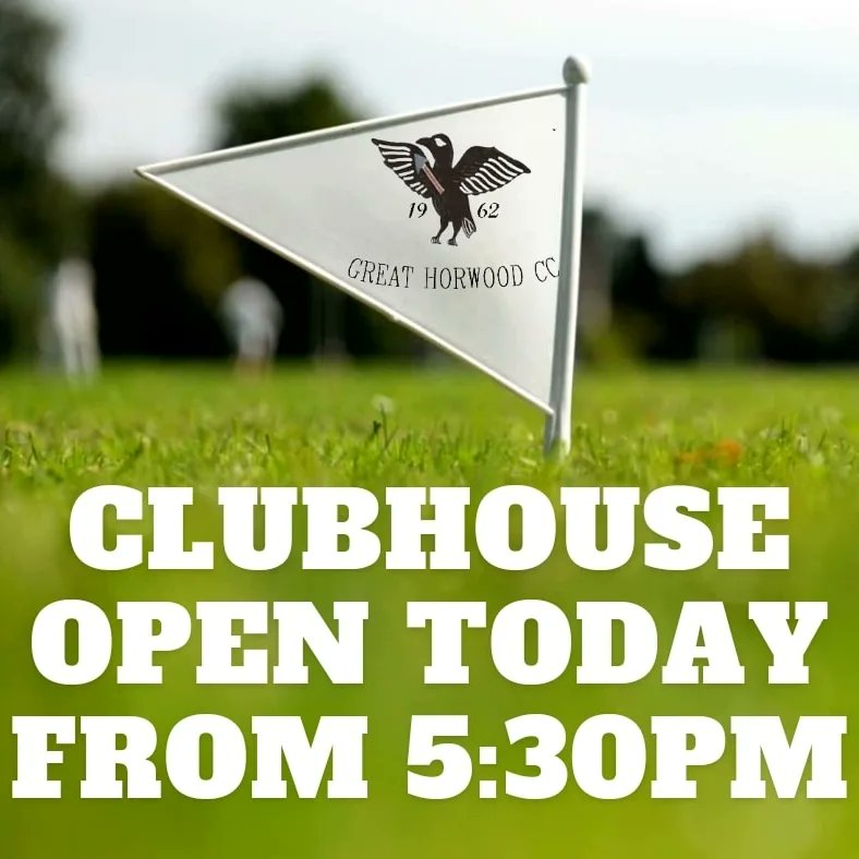 <a href="/Great_HorwoodCC/">GreatHorwoodCC</a> 's season finally gets underway today with both teams in action.  

Both matches are unfortunately away but fear not as <a href="/Daddy10/">Darren Sirett</a>  aka <a href="/daddy10/">Darren Sirett</a> will be opening the Clubhouse from 5:30pm for those who fancy a pint whilst watching <a href="/BGT/">BGT</a> 

#GHCC #hoorrss #cherwell