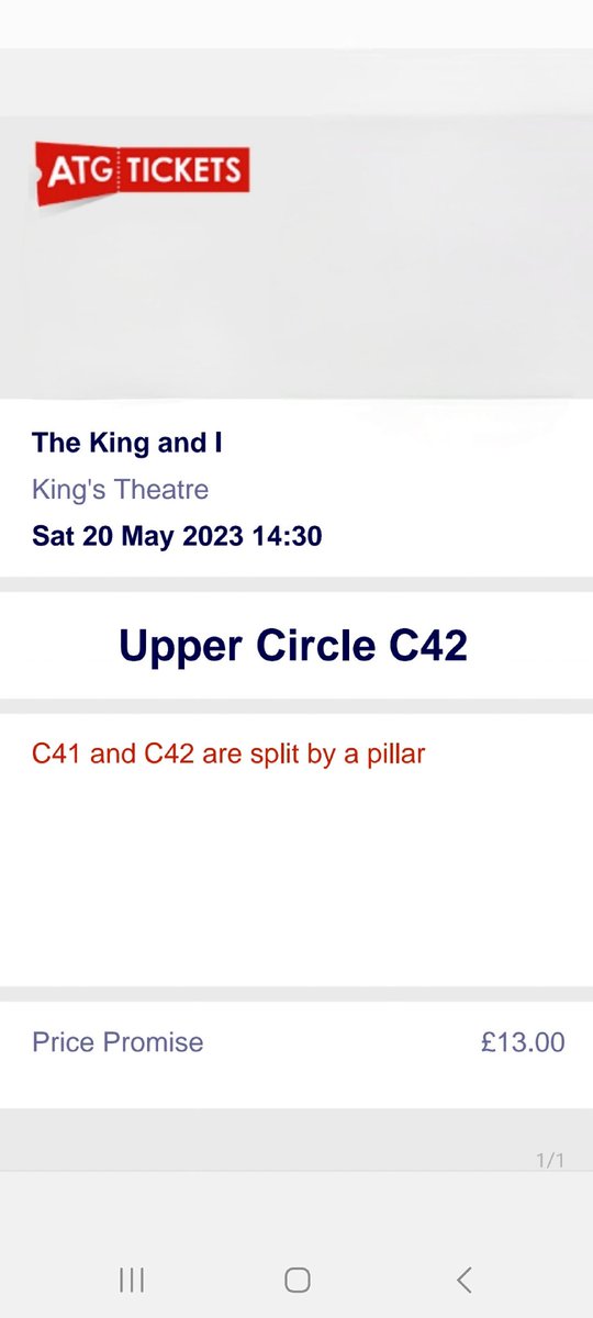 Having 1 last go!! Would anyone like a #free #Ticket for The King And I at <a href="/KingsandRoyal/">The King's Theatre & Theatre Royal</a> this afternoon. Can send ticket on by email. 😁🎭