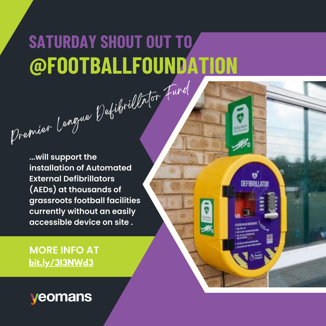⚽Football is the heartbeat of many communities, and the Football Foundation can help keep your community's heart beating when it needs a little help. Why not apply today?

🌐Go to: bit.ly/3I3NWd3

#WeAreYeomans #HelpingCharities #SupportingCharities #CharityFundraising