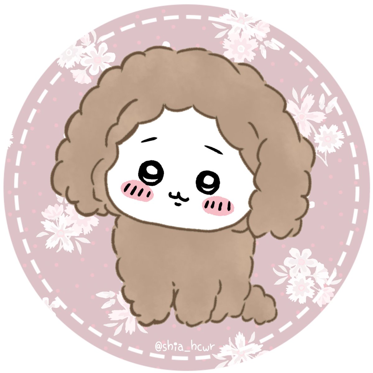 :3 no humans solo blush looking at viewer twitter username blush stickers  illustration images