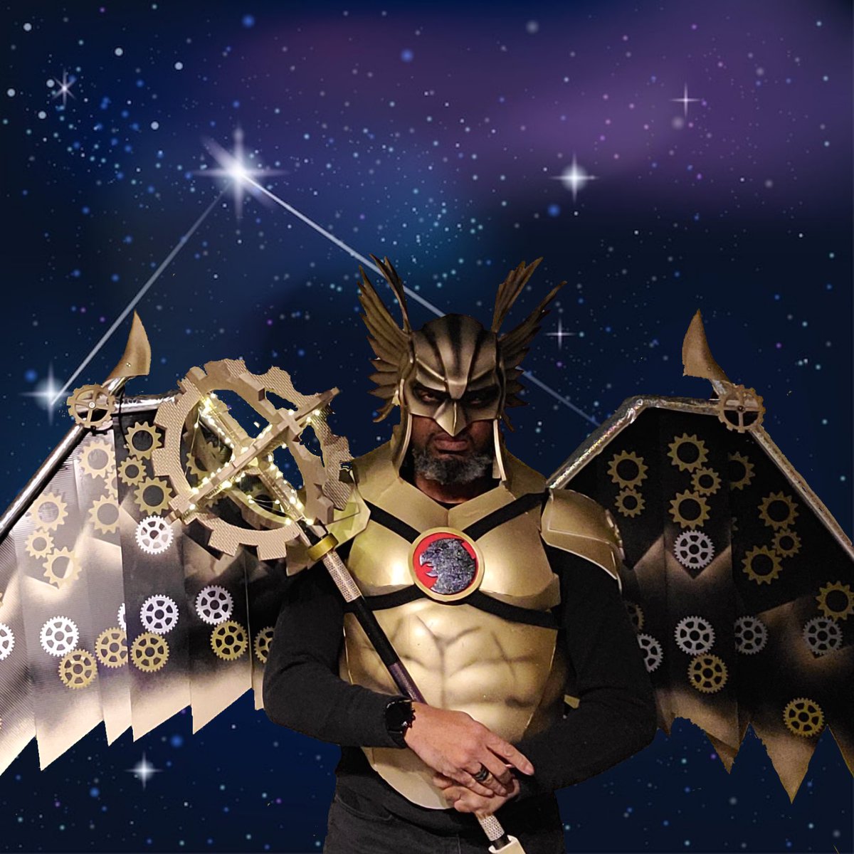 cosplayover40's tweet photo. Presenting Quinton, age 60, as Hawkman! Learn more about him at https://t.co/AQ9WhBuRq0 #cosplay #ageisjustanumber #cosplayover40 #co40 https://t.co/mh5mfe121Y
