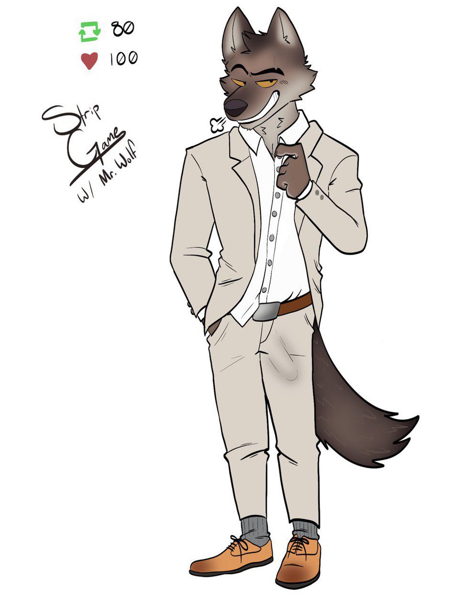 BIGCAT 🔞 🔜 Furvana on Twitter: "Strip Game w/ Mr. Wolf Let’s get this big bad wolf naked 🐺🔞 #