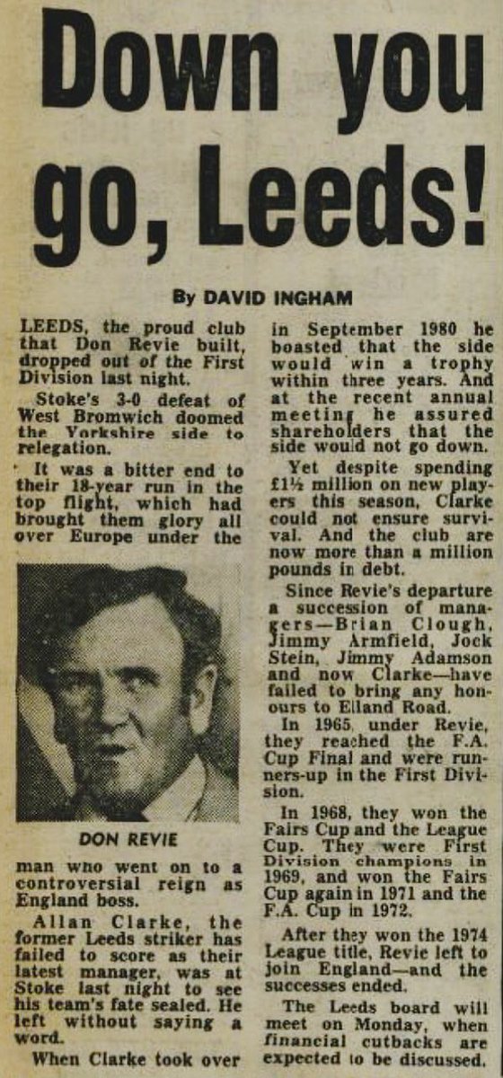 LEEDS UNITED MEMORIES on Twitter "On This Day 1982 lufc Leeds United