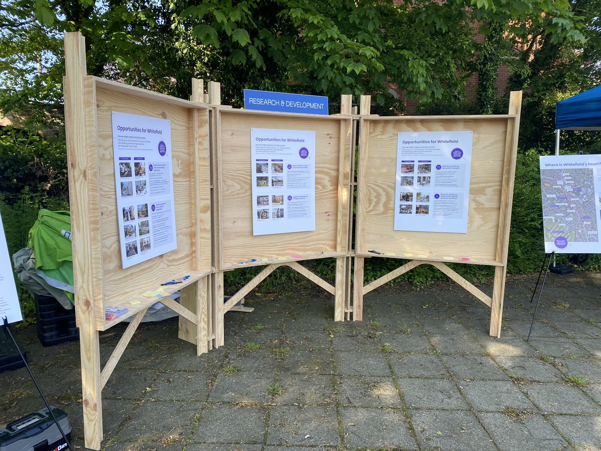 Slp147's tweet image. The sun is shining in Whitefield for the second community discussion event helping to shape a Town Centre Plan. #regeneration @BuryCouncil