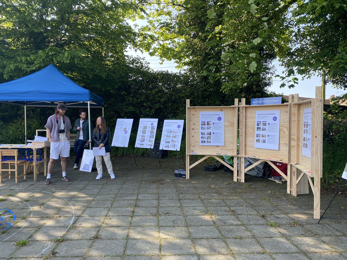 Slp147's tweet image. The sun is shining in Whitefield for the second community discussion event helping to shape a Town Centre Plan. #regeneration @BuryCouncil