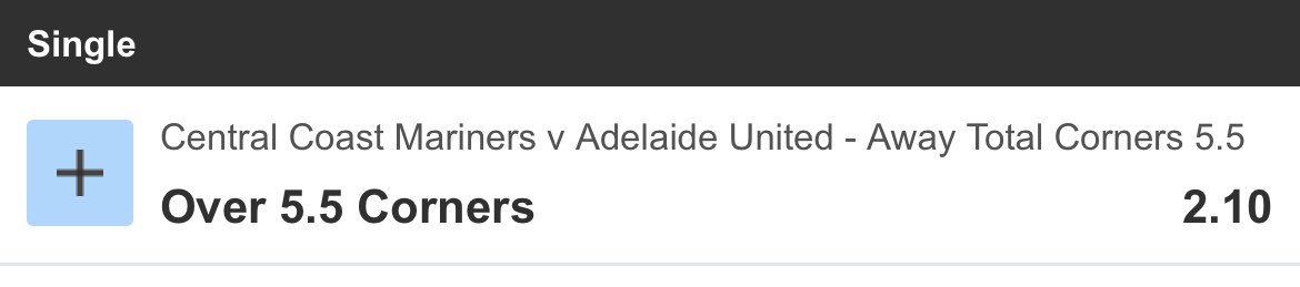 CrackTheStats's tweet image. Adelaide losing 2-1 on agg, hit 10 corners in the previous leg ⛳️🇦🇺

#bettingtips #bettingtwitter