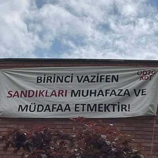 ODTÜ yine doğru demiş...
Bu günler sandık mücadele günleri,  hakkımızı alacağız ✌

#BizHaklıyızKazanacağız