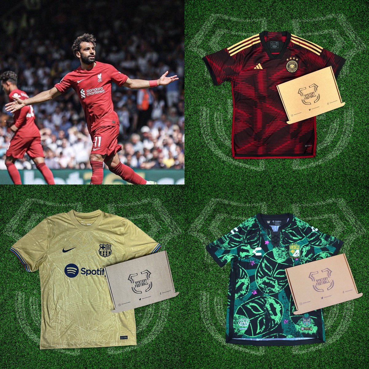 If Mohamed Salah scores today, we will give away a Mystery Football shirt to one lucky follower! 🔴⚪️👊

To enter:
1️⃣ RT this tweet
Follow us 🤝

Good luck! 🤞