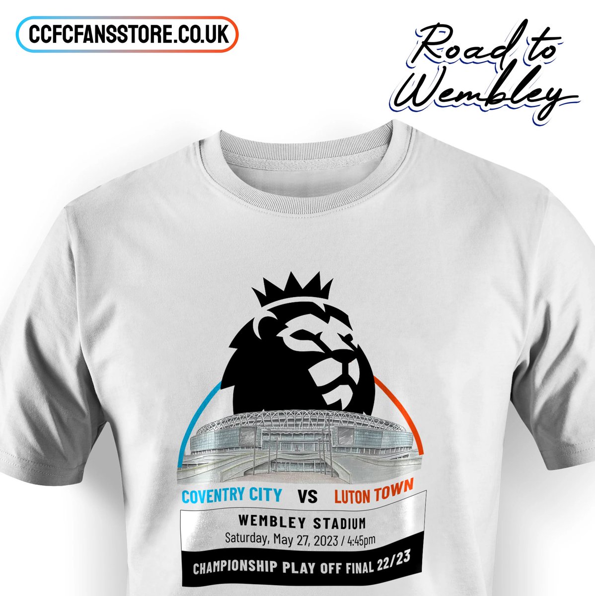 CcfcfansS's tweet image. Our Sky Blues are going to Wembley and we&apos;re dressing the part! Here&apos;s a glimpse of our best-selling designs so far: The Goal-Scoring Trio, March to the Arch, and the Final Fixture design. Which is your favourite? #CCFCMerch #PUSB 
ccfcfansstore.co.uk